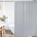 Qidordour Shower Curtain Liner, Bathroom Shower Curtains Set with Hooks, 71" x 71" Waterproof PEVA B