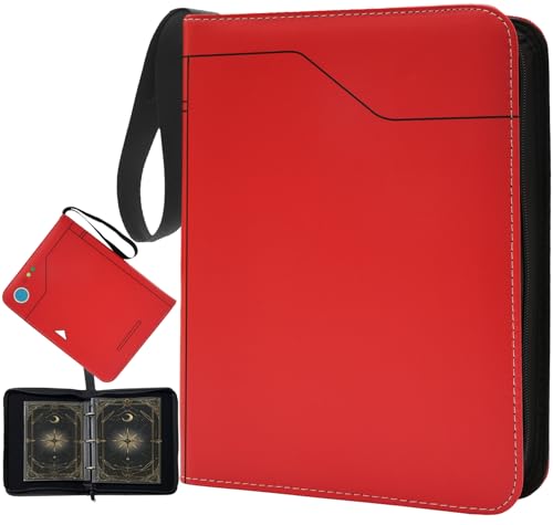 Hipoocok Jumbo Card Binder 100 Pockets Oversized Card Binder with Zipper
