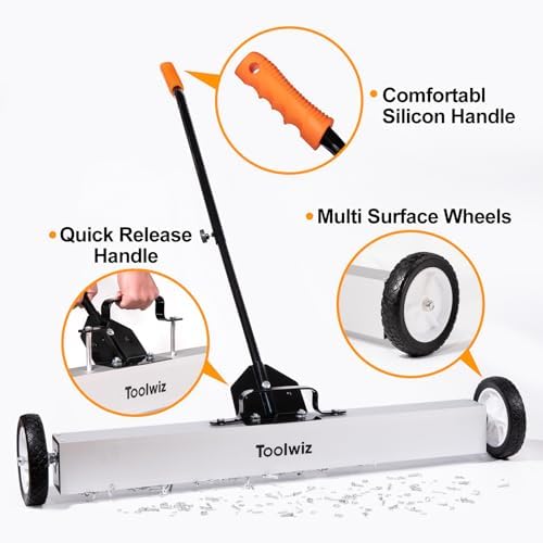 Buy Toolwiz 36 Sweeper with Wheels 50 Lbs Capacity Rolling