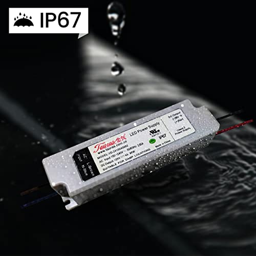 Image of 96W Power Supply Transformer Adapter /LED Driver- Waterproof IP67 100V-240V AC to 24V DC High-Efficiency- UL Listed, for LED Lights, Outdoor Lights with 3 Years Warranty