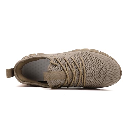 Image of Mens Walking Tennis Shoes Slip On Hiking Running Sneakers Non Slip Fitness Casual Workout Athletic Gym Lightweight Breathable Comfortable Trainers