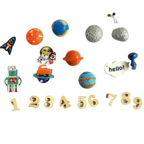 TomToy Space Theme I spy trinkets Sets for I Spy Bag, Bottle