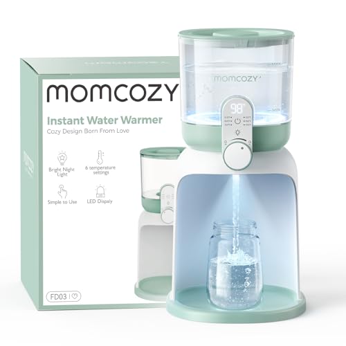 Image of Momcozy Instant Baby Bottle Warmer, Water Warmer for Making Baby Formula, Dual Lights for Night Feeding, 57oz Larger Capacity, Formula Dispenser with 6 Temp Options, Breastfeeding Essentials