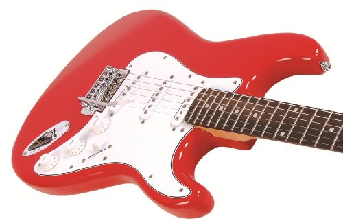 Encore E6RED Guitare électrique Rouge - Les Beatles, Paul McCartney, John Lennon, RIngo Starr, George Harrison Encore E6RED Guitare électrique Rouge – Image 4