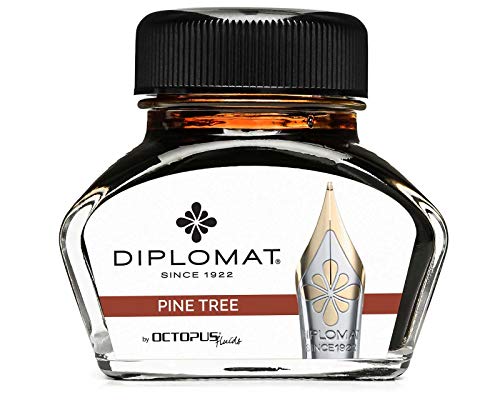 Flacon d'encre Diplomat D41001019 Brun Pin de 30 ml pour stylo plume