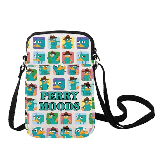 LEVLO Perry The Platypus Crossbody Bag OWCA Agent P Fans Gift Perry Moods Shoulder Bag Platypus Perry Merchandise