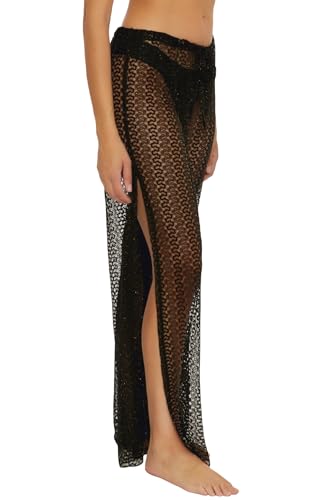 BECCA womens Golden Lace Crochet Pants, Casual, Split Leg, Beach Cover Ups for Women2