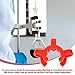 UKCOCO 10 Pcs Plastic Keck Clamp Lab Conical Interface Clips Standard Tapered Laboratory Plastic Clamps for Glass Joints, Suitable for Scientific and Industrial Use Random Color