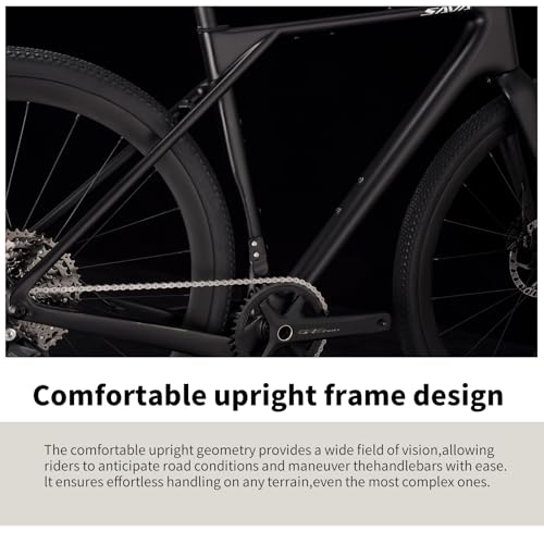 SAVADECK Carbon Gravel Bike – T800 Carbon Frame & Fork |