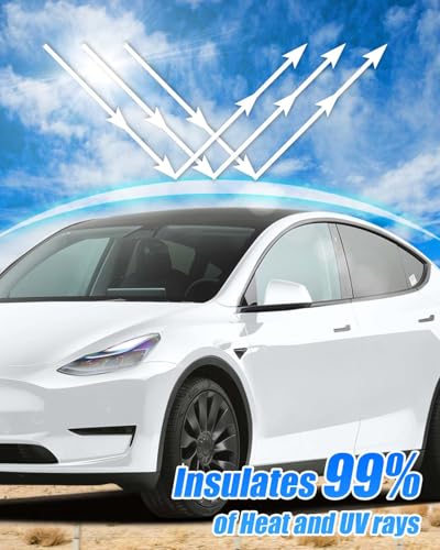 Pare-soleil pour Tesla Model Y toit en verre 2019-2024