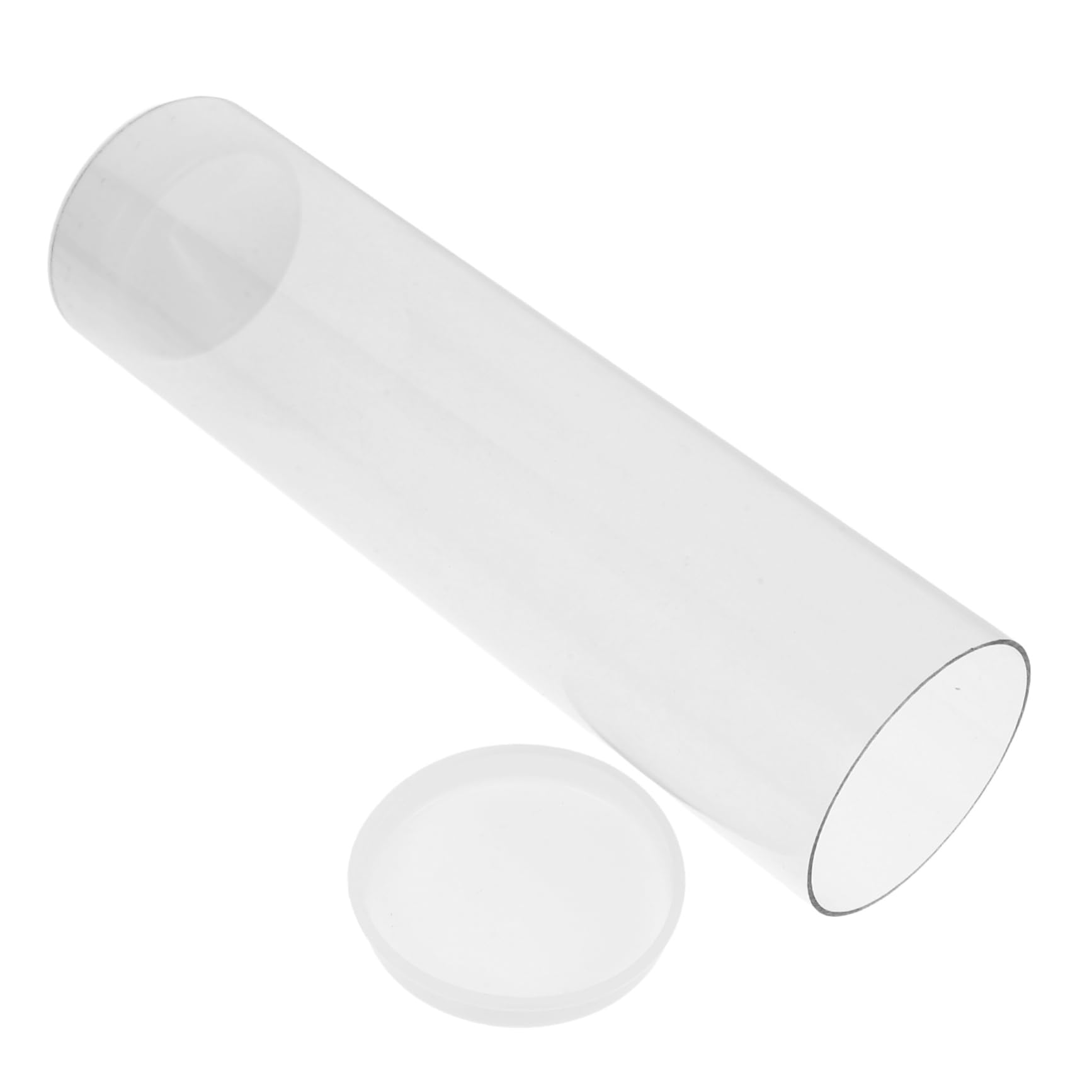 Cabilock Badminton Storage Tube Cookie Container Flower Vases for Centerpieces Clear Vase Tennis Ball Tube Cylinder Vases Tube Container Tall Glass Vase Tennis Ball Saver Plastic