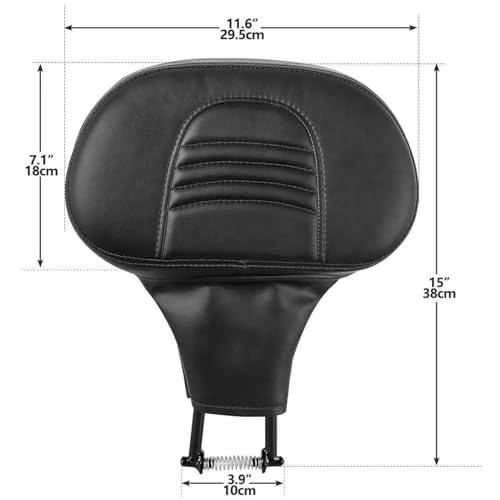 Coussin de dossier moto réglable réduisant la fatigue du pilote de FLRT