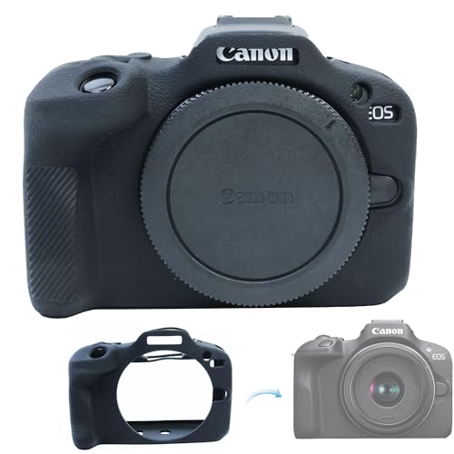 Funda de silicona para cámara Canon EOS R100 negra