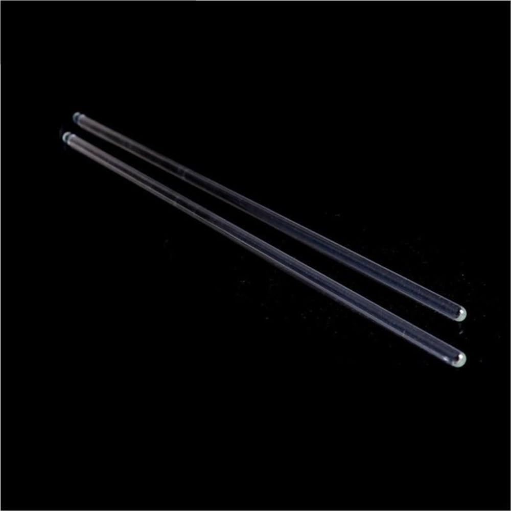 Laxalo One Color 2Pcs 6×300Mm Laboratory Tool Lab Use Agitator Stirrers, Transparent Glass Stirring Rod, Borosilicate Glass Stirring Rod