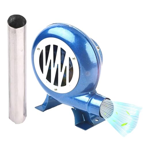 Ventilador De La Fragua del Herrero De La Manivela - Soplador De Aire De Cocción Manual, Parrilla del Encendedor del Carbón De La Fan, Soplador De Barbacoa, con Conducto De Aire(80W)