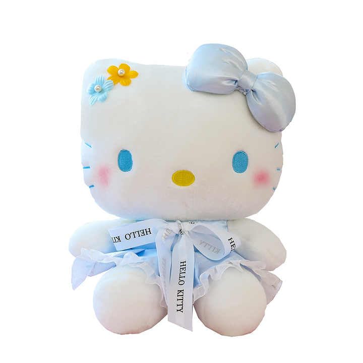 Image of Tinytotem Ultra-Cute Multicolor Kitty Super Soft Plush Toy - 35cm Adorable Cat Design with Fluffy Fur, Huggable Comfort, and Vibrant Colors for Kids, Collectors, and Gifting (Pack of 1)