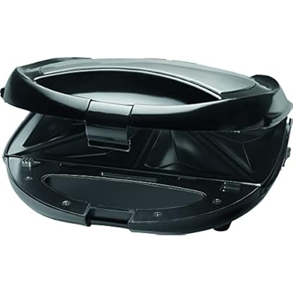 Bomann Multigrill, Edelstahl Kontaktgrill abnehmbare Platten für Grill Platten, Sandwichmaker, Waffeleisen belgische Waffel, Toaster 4 Scheiben mit Wechselplatten perfekt als Camping Grill – Bild 3
