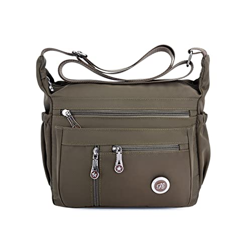 Fabuxry Purses and Shoulder Handbags for Women Crossbody Bag Messenger Bags (Brown)