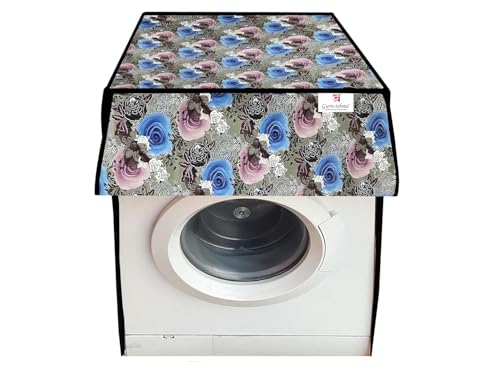 Image of Front Load Fully Automatic Washing Machine Cover for 8.5kg to 10kg | Waterproof & Dustproof Polyester Cover with Zip Closure | Suitable with Samsung, IFB, LG, Bosch & More (67 x 67 x 87 cm)