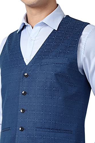 Image of Peter England Men's Polyester Blend Suit-Dress Set