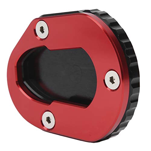 Almohadilla de Extensión de Pata de Cabra, Práctica Placa de Pata de Cabra, Mano de Obra Exquisita Durable para MT‑125 YZF‑R125 14‑18 Ayuda a que la Motocicleta Se Detenga sin(rojo)