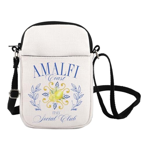 Amalfi Coast iItaly Trip Crossbody Bag Italy Vacation Trip Gift Amalfi Coast Social Club Shoulder Bag Lemon Lover Gift