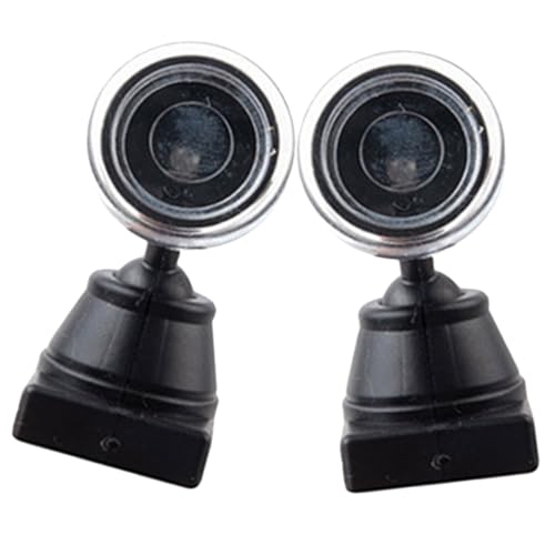 KONTONTY 2Pcs Miniature Signal Lamp Model for Sand Table Building Durable Reflector Light Realistic Decor for Railroad Scenery for Mini Landscape and DIY Projects