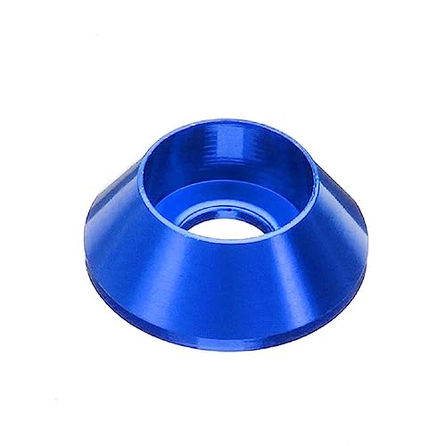 Image of 50pcs M5 Cone Cup Washers Anodized Aluminum Alloy Screw Gasket Countersunk Washers (Dark Blue)