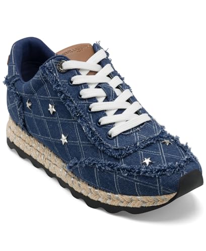 Karl Lagerfeld Women's Meaza Sneaker with Star Embellishments