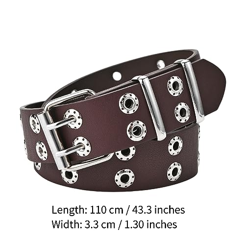 Sup-Coente Goth Belt Punk Y2k Studded Leather Belt Gothic Waist Belts4