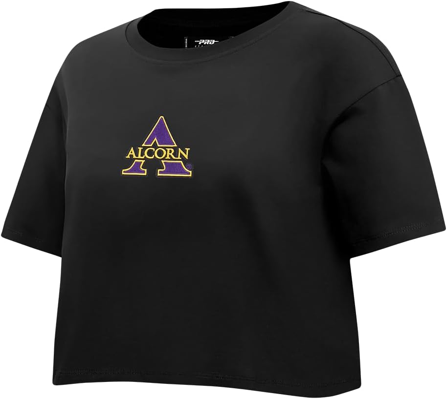 Pro Standard NCAA Womens Womens College Wingspan Cotton Short Sleeve Boxy Tee - Image 4