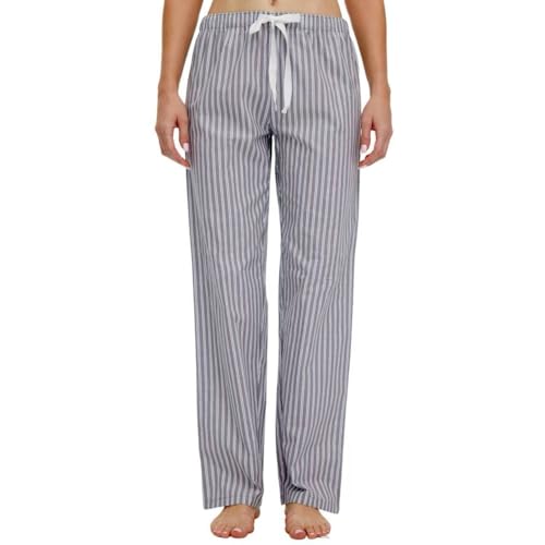 Image of CYZ Women's 100% Cotton Woven Poplin Sleep Pajama Pants