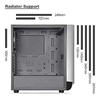 Silverstone Technology SETA A1 Silver on Black Premium ATX/Micro-ATX Case with Temperd Glass - SEA1SB-G