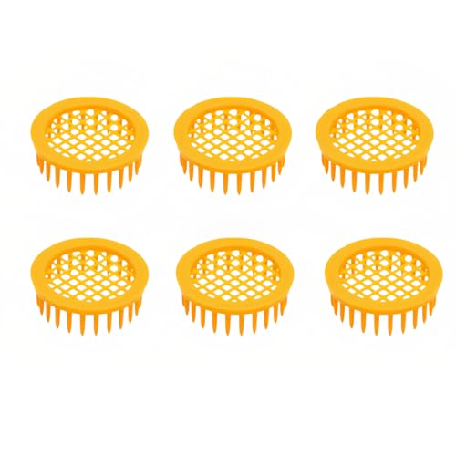 RyanDesign 6-Pack Plastic Queen Bee Cage Reusable ABS Beekeeping Tool for Safe Queen Introduction Transport & Isolation Durable Ventilated Design for Busy Beekeepers