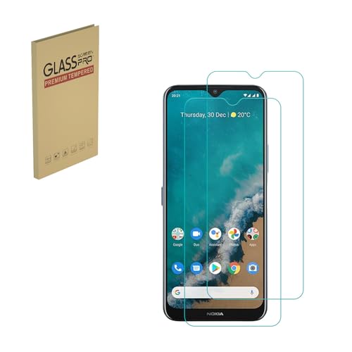 HYGMOCC Protector de pantalla para Nokia G50 / C30 Protector de pantalla de vidrio templado HD 9H Dureza amigable Fácil Instalación Anti Scratch Free (2 unidades)