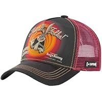 Capslab Casquette Looney Tunes Bugs Bunny Gris Filet Rouge