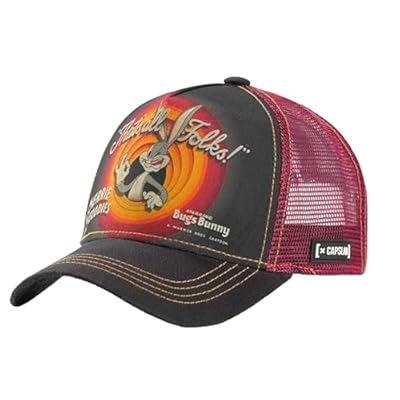 Capslab Casquette Looney Tunes Bugs Bunny Gris Filet Rouge | Ya disponible en tu tienda friki favorita! En mundofriki.es! Capslab Casquette Looney Tunes Bugs Bunny Gris Filet Rouge | Ya disponible en tu tienda friki favorita! En mundofriki.es!