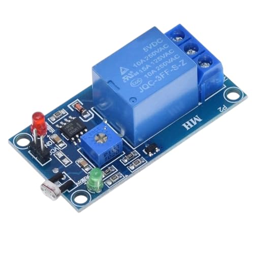 Grayscale Sensor-Xh-M131 Dc 5V / 12V Light Control Switch Photoresistor Relay Module Detection Sensor 10A Brightness Automatic Control Module