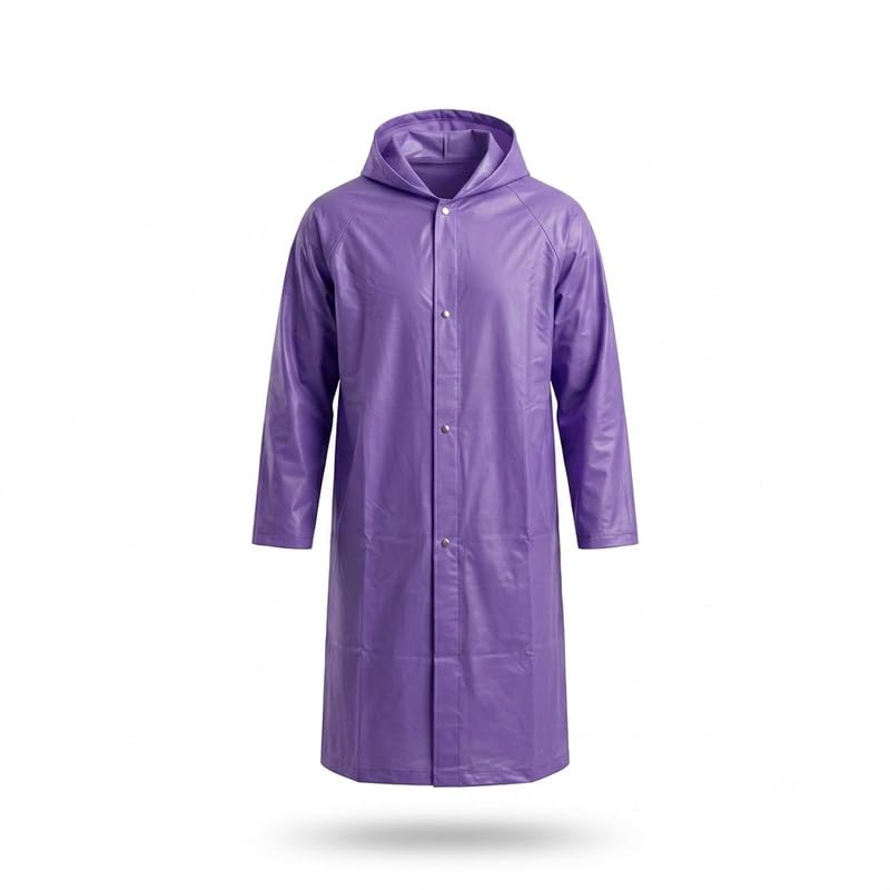elevea 𝟏 𝐘𝐞𝐚𝐫 𝐖𝐚𝐫𝐫𝐚𝐧𝐭𝐲 Lightweight Waterproof Rain Jacket for Men and Women, Hooded Reusable Rain Wear for Cycling, Travel, Outdoor Activities and Monsoon Use.-picture-24