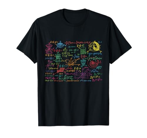 Lustiges Mathe Mathematik Nerd Geek Pi Maxwell Gleichungen T-Shirt