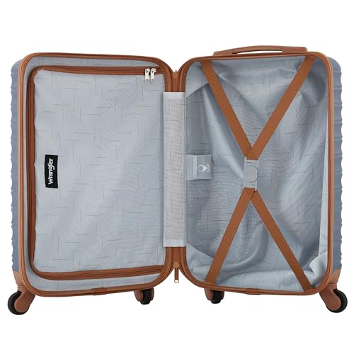 Image of Wrangler 22 inch Outrider Hardside Carry-On Luggage, Vintage Indigo