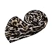 RARITYUS Silky Satin Hijab Scarf for Women Leopard Print Muslim Hijab Head Wrap Fashion Long Scarves Shawls