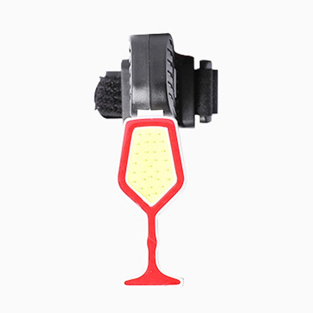 Mllepjdh USB Rechargeable Tail Light 5-32 Hours Bright LED Tail Light 5 Light Mode Options IPX5 Waterproof USB Rechargeable Taillights