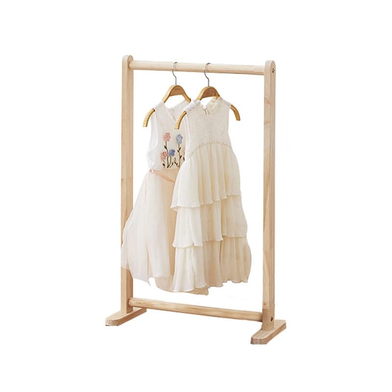 Porte-manteau autoportant en bois avec étagère double branche pour l'entrée de maison