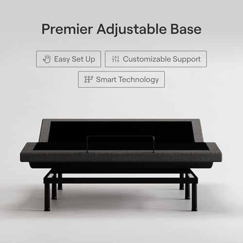 Image of Nectar Premier Adjustable Base - Full - Head & Foot Incline - Wireless Remote with Memory- 3 Massage Settings - 4 USB Ports - Anti-Snore & Zero Gravity