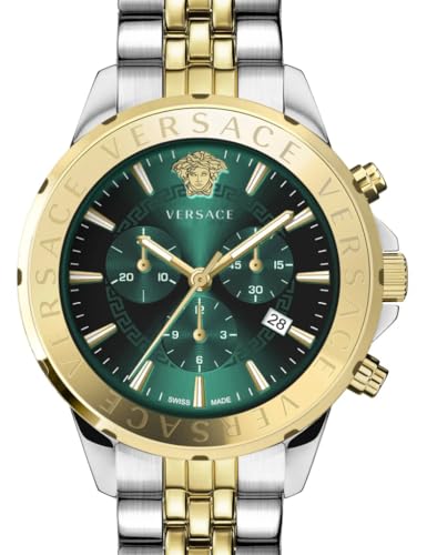 Image of Vev602023 Chrono Signature Men's Analog Blue Dial Watch 44 Mm (Silver, Stainless Steel)