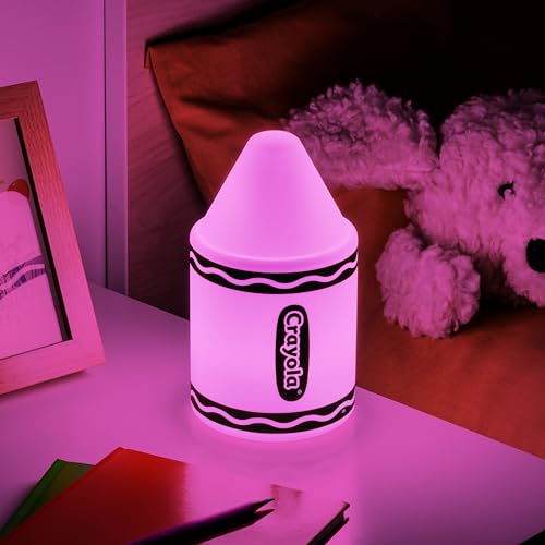Image of Paladone Crayola Silicone Rechargeable Light - Officially Licensed Crayon-Shaped Multicolor Lamp, Great for Kids' Bedside Table, Classrooms, and Nurseries