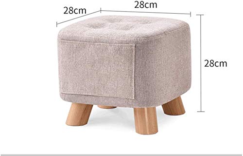 Tabouret repose-pieds en bois massif robuste | Assise de coiffeuse - 3
