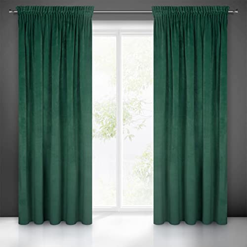 Eurofirany Villa Vorhang Samt Velvet Weich Kräuselband-1 STK. Edel Gardine Dick 290 g/m2 Elegant Glatt Einfarbig Flauschig Modern Klassisch… – Ansicht 6