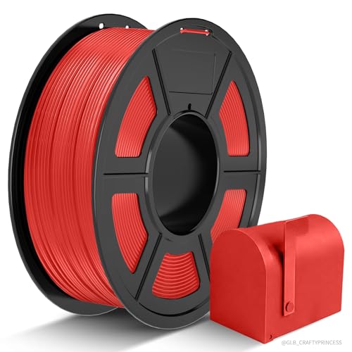 JAYO ASA Filament 1.75mm Rot 1KG Wetterbeständiges ASA 3D Drucker Filament UV-beständig & hitzebeständig bis 90C Maßgenauigkeit 0.02 mm hohe Zähigkeit & Festigkeit vakuumverpackt